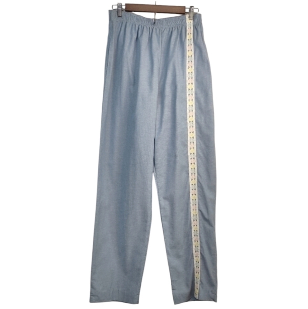 Starfire Women's Blue Lace Embellished Pants Size 14 NWT